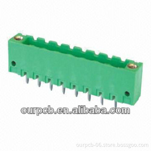 5.00mm Pitch male, single row straight pin, sealed on both sides with flange